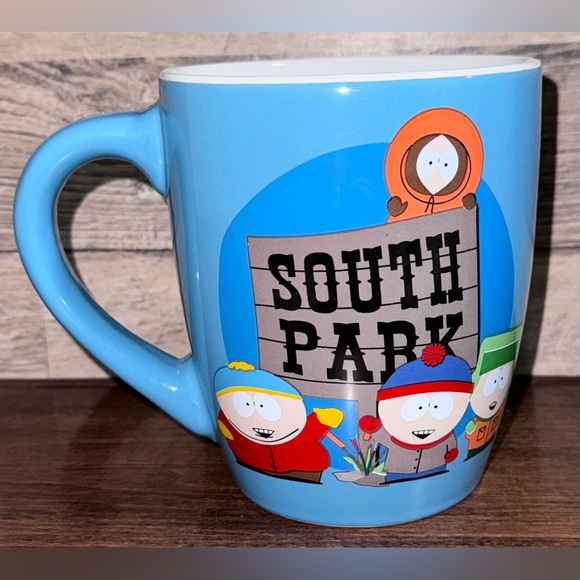 Silver Buffalo South Park Kids and Logo Jumbo Curved Ceramic Mug 25 Ounces - NEW - Picture 3 of 12